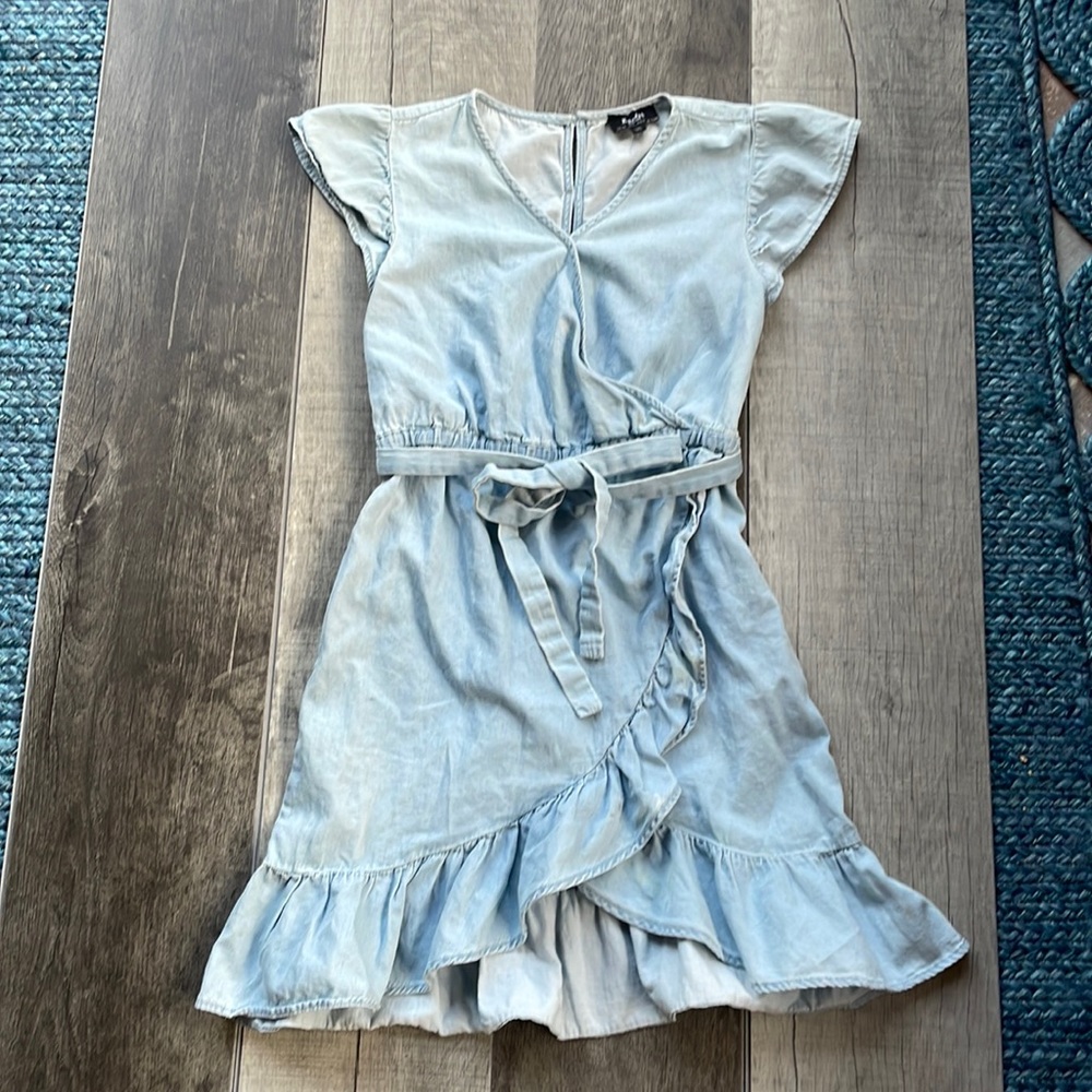 Bardot adorable girls, size 14 denim dress.